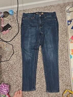 Seven7 Women's Dark Blue Skinny Jeans